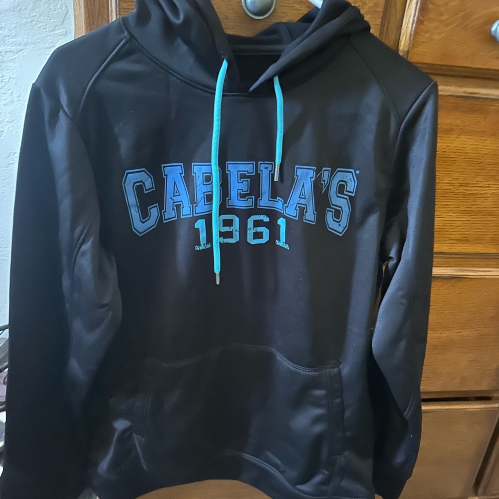 Cabela's Black and Blue Sweater with Hood